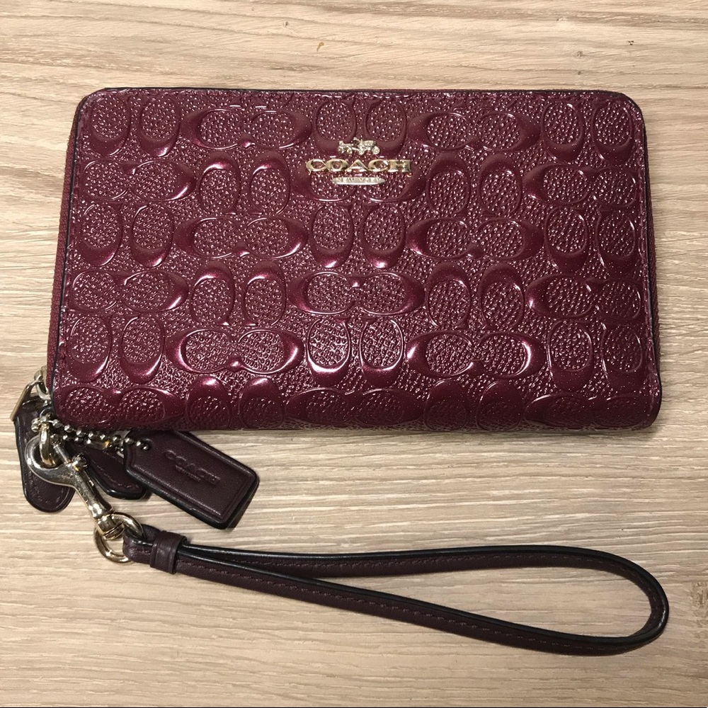 Coach Double-Zip Phone & Wallet Wristlet